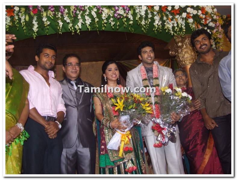 Tamil Movies Events Jayam ravi wedding reception Surya with jayam ravi