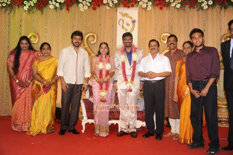 Karthi sivakumar at anbalaya prabhakaran son reception 991