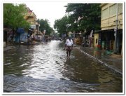 Flooded road