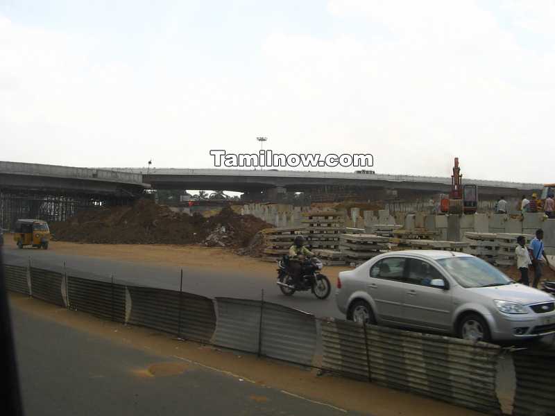 Guindy flyover construction 1