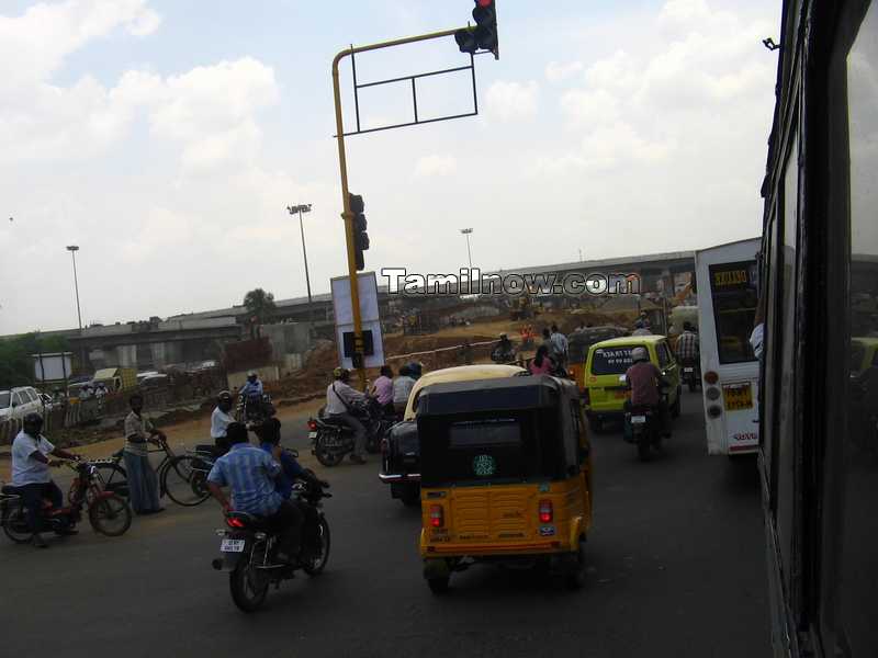 Guindy flyover under construction