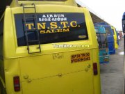 Tnstc bus parked at cmbt