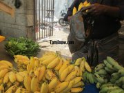 Yellow banana for sale at koyambedu fruits market 114