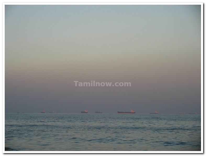 Bay of bengal at marina beach 1