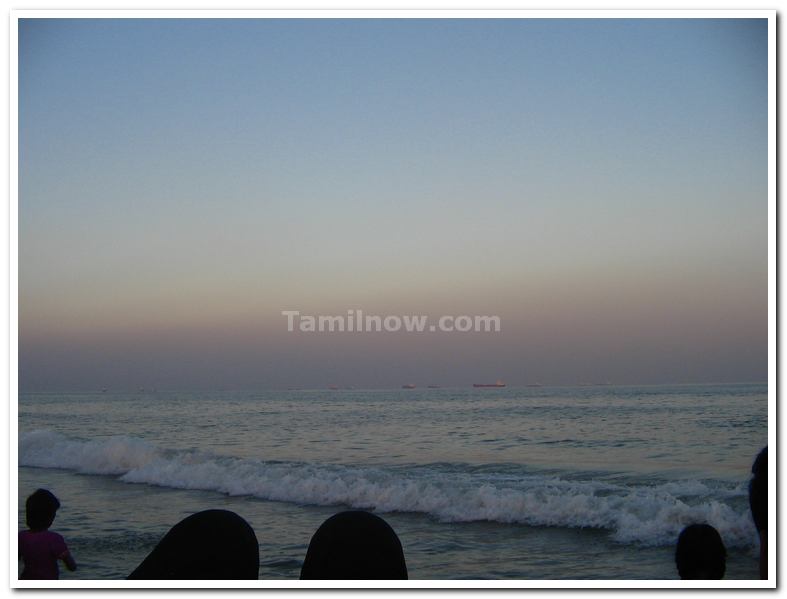 Bay of bengal at marina beach 2