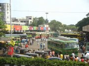 Crowded parrys bus terminus