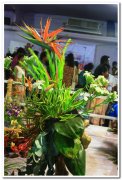 Ikebana flower arrangement at flower show 5