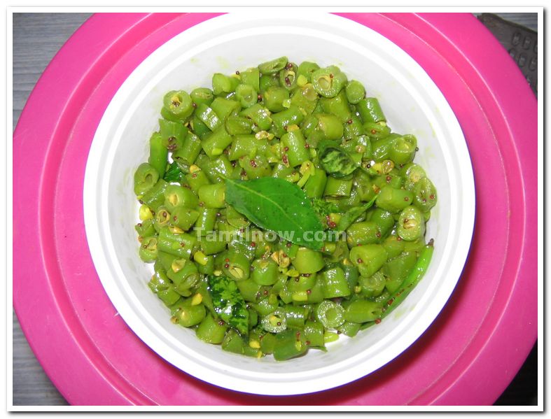 Beans poriyal