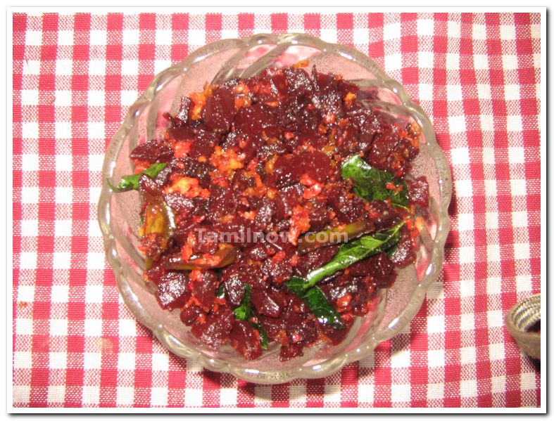 Beet root poriyal