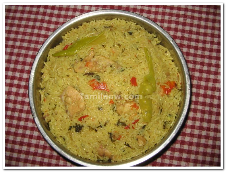 Chicken biriyani