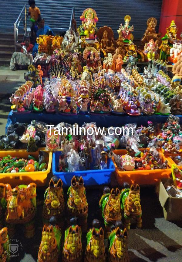 Golu display shops at mylapore