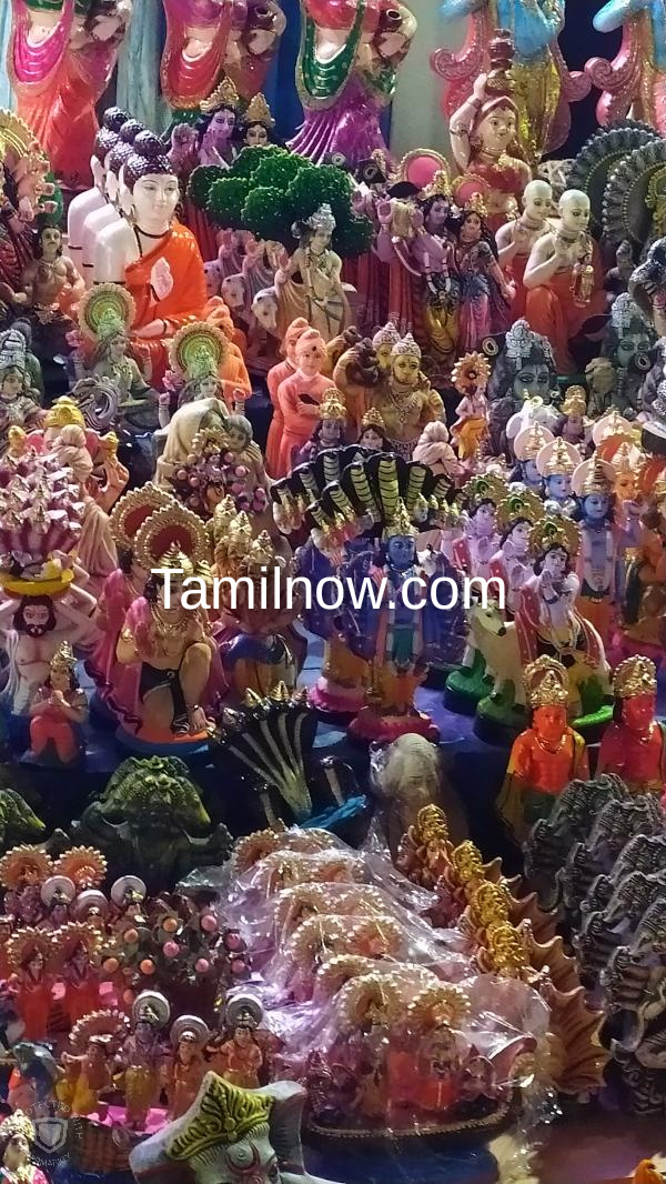 Navarathri golu display shops at mylapore
