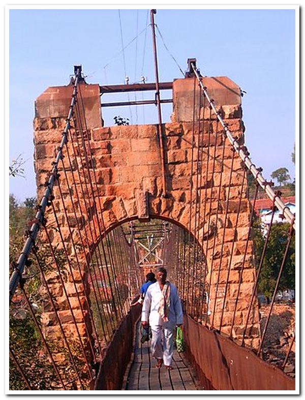 Gokak falls hanging bridge