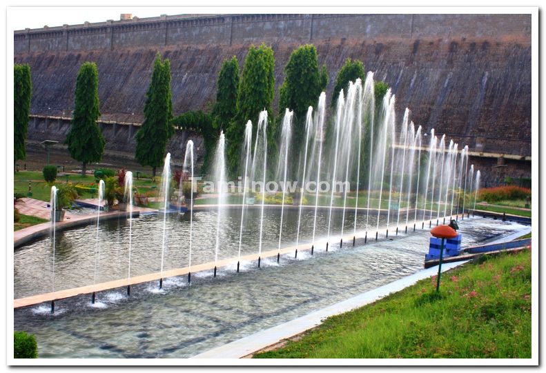 Mysore brindavan gardens north fountains 3