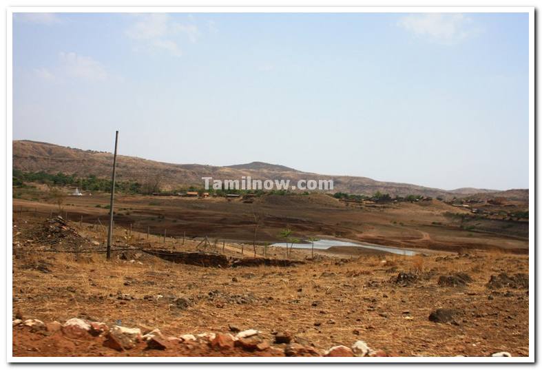 River along dandoba hills during summer