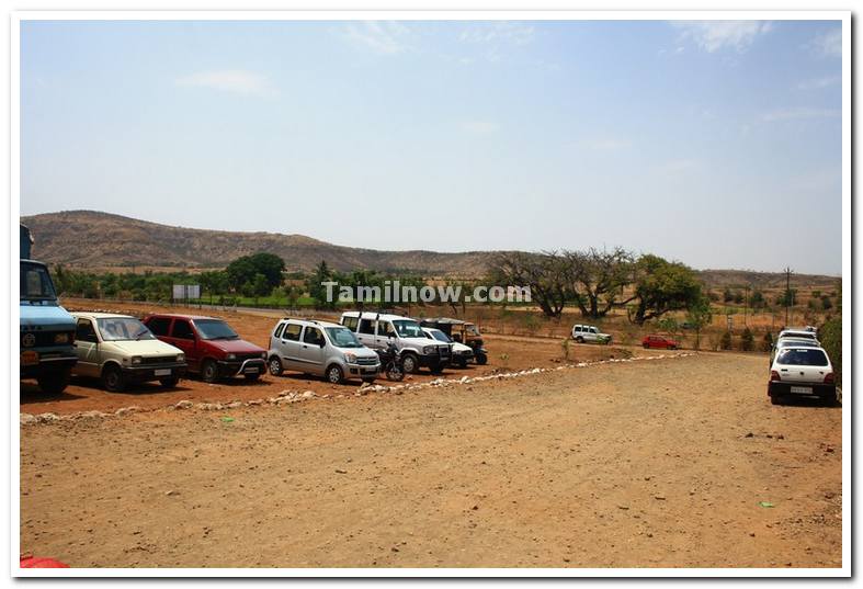 Vehicles parked near waterpark dandoba