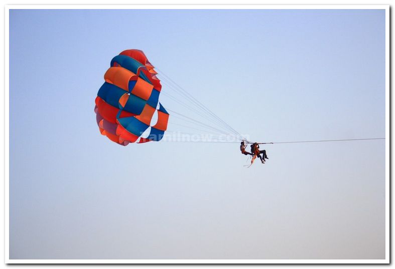 Ballon flying at majorda beach goa 2