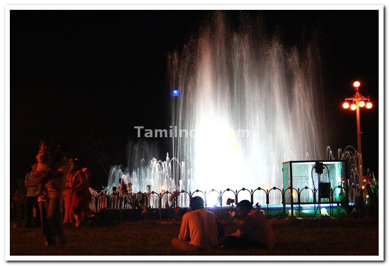 Fountains at lawn