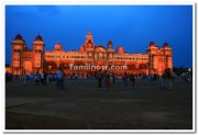 Mysore palace at dawn