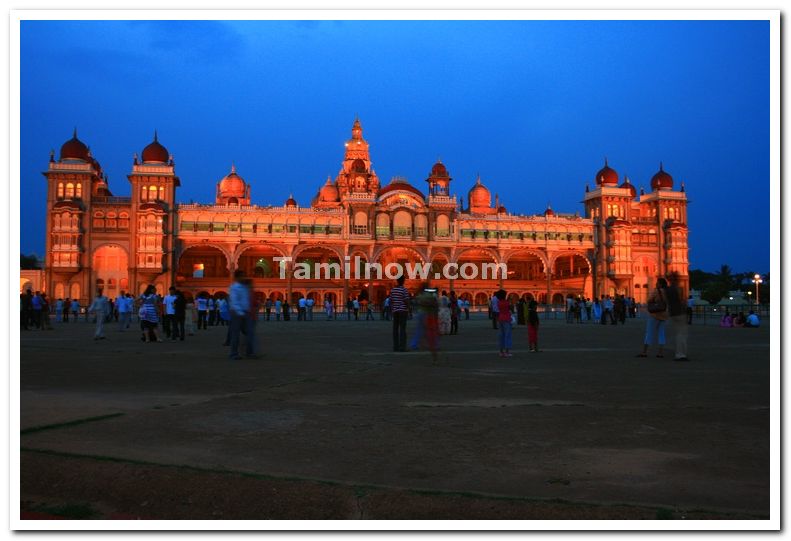 Mysore palace at dawn