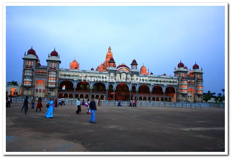 Mysore palace before illumination