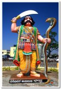 Mahishasura statue at chamundi hills