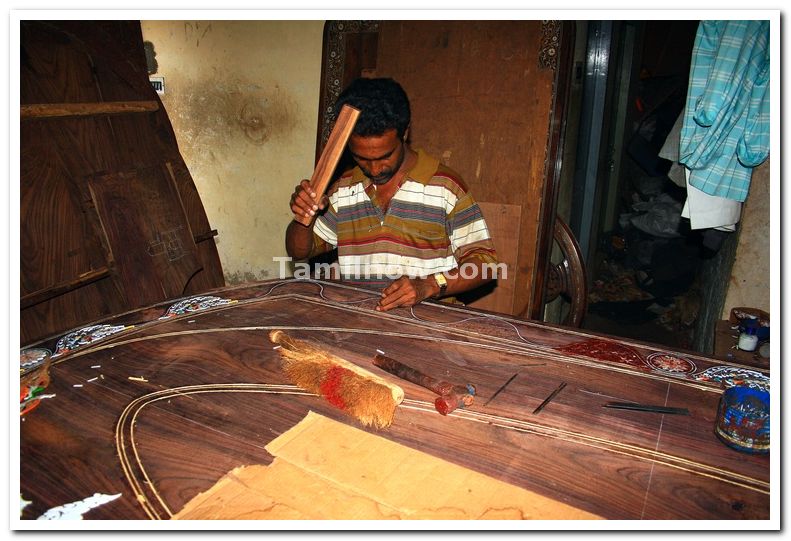 Men at work in mysore crafts