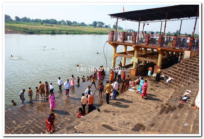 Bath in holy river sangams