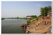Sangam of holy rivers krishna and panchaganga