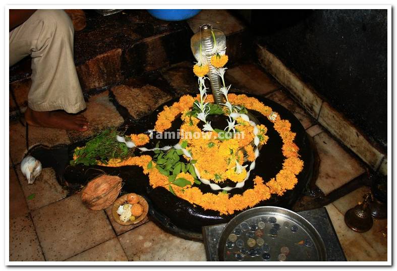 Sivalinga as worshipped by lord ram inside cave
