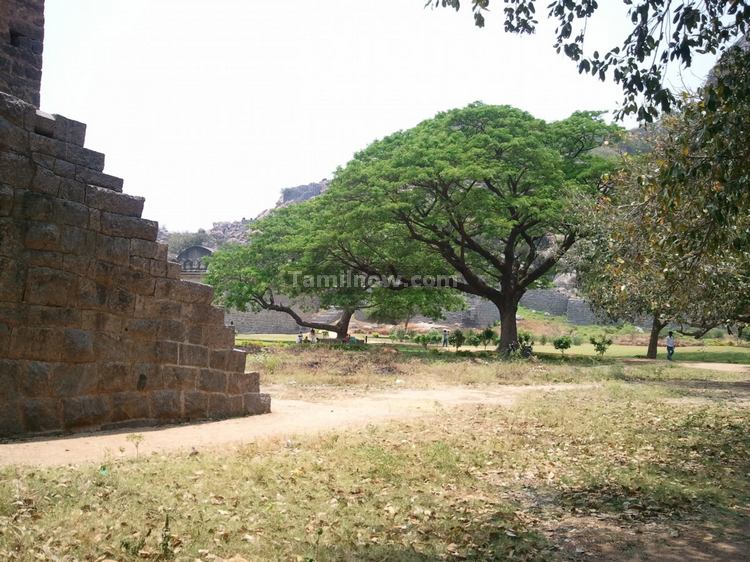 The Rajagiri Fort structures