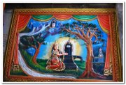 Parvati worships siva portrait