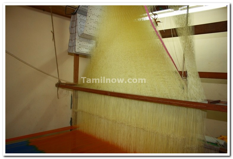 Silk weaving