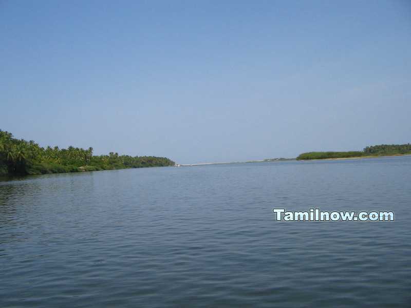 Beach from lake