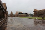 Big temple thanjavur on a rainy day 819