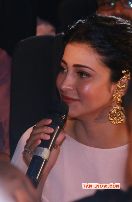 Actress Latest Pic Shruthihaasan At Thoongavanam Audio Launch 836