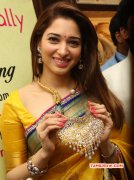 Actress Latest Tamanna In Yellow Sari 847