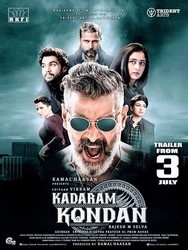 Vikram In Kadaram Kondan Trailer Poster