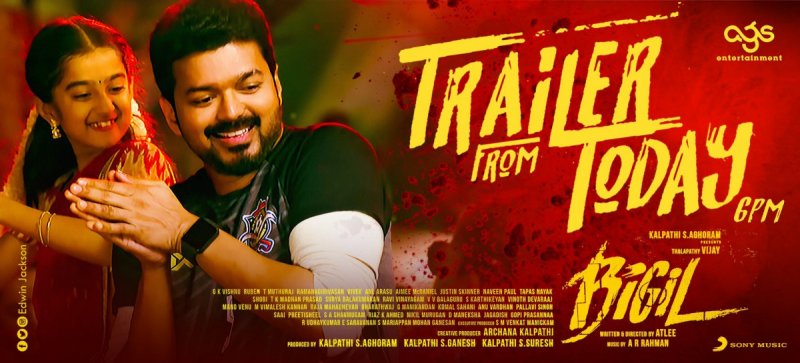 Bigil Trailer From Today Oct 12 886
