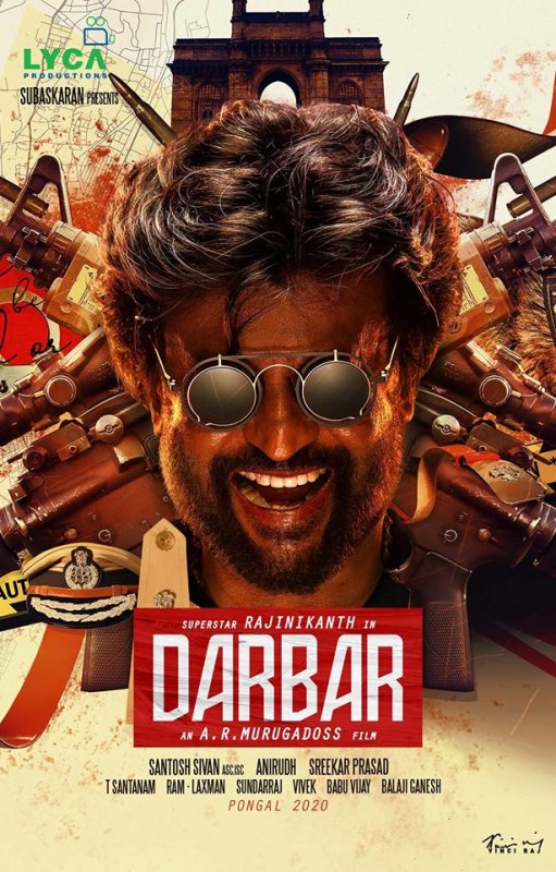 Rajnikant New Movie Darbar Poster 787