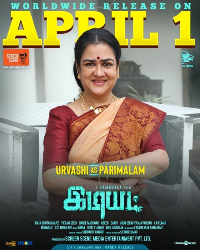 Urvashi In Tamil Movie Idiot Poster 539