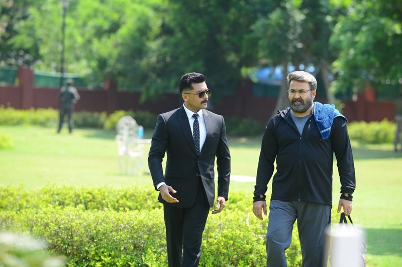 Surya And Mohanlal In Kaappaan