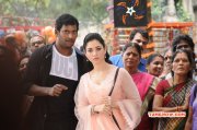 Movie New Still Vishal Tamannah In Kaththi Sandai 940