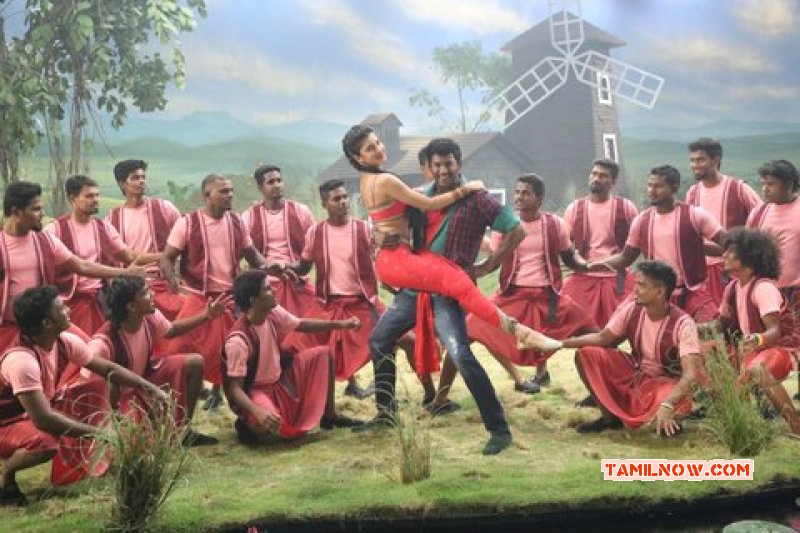 Vishal Shruthi In Poojai Dance Movie Image 518