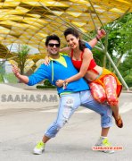 Prashanth And Nargis Fakhri In Saahasam Movie Pic 430