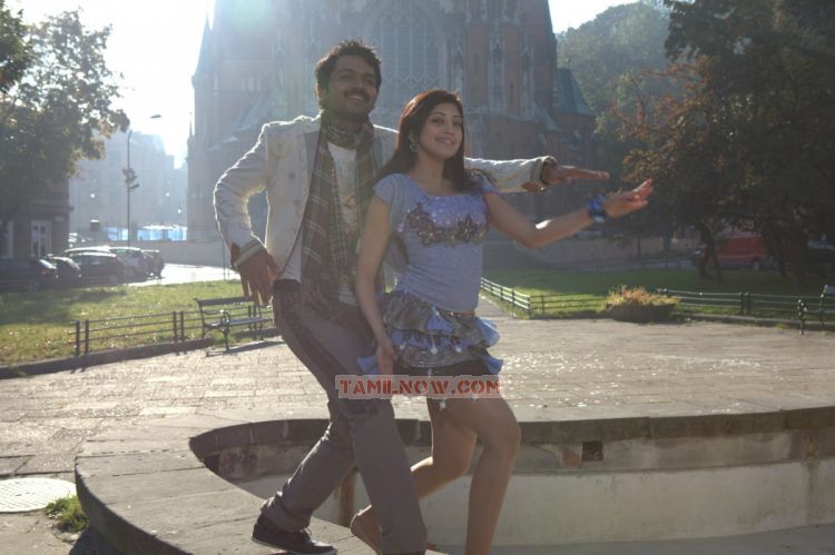 Karthi And Pranitha New Pic From Saguni 764