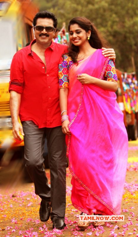 Film Still Sarath Kumar Meera Nandan In Sandamarutham 831