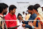 Vijay At Velayudham Location