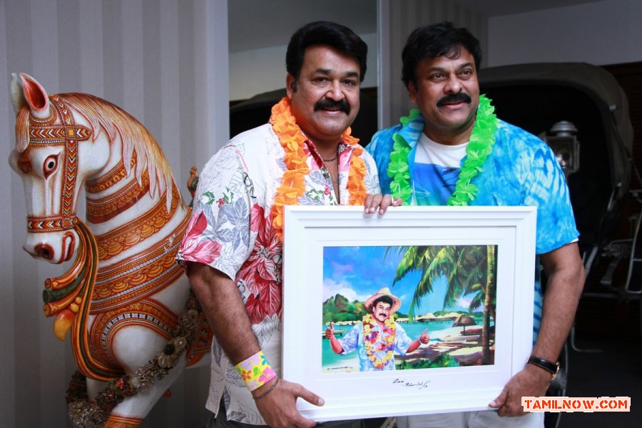 Mohanlal Chiranjeevi At 80s Reunion Club 749