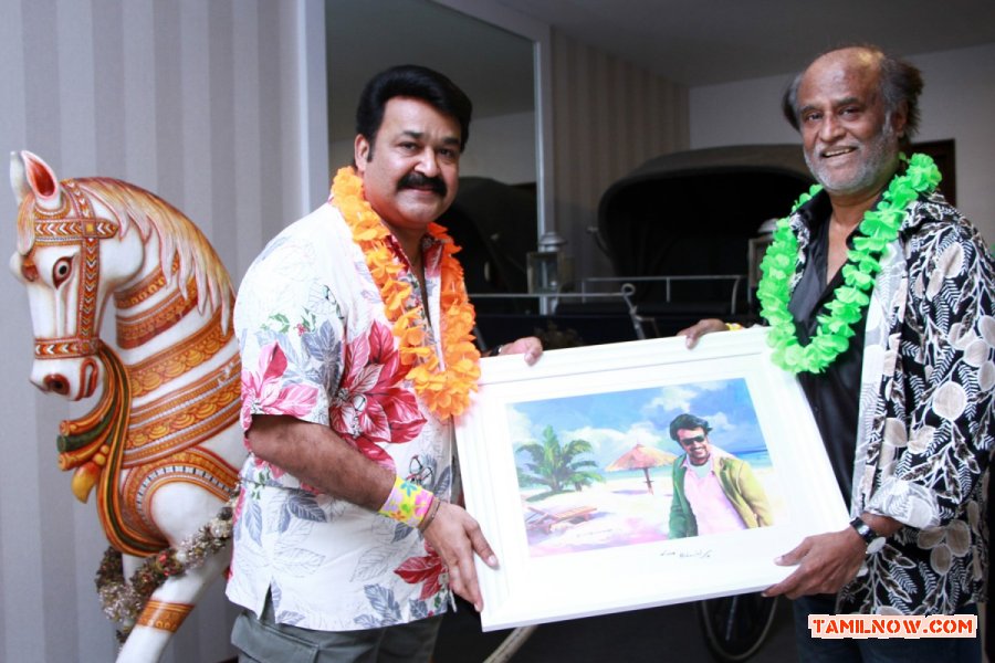 Mohanlal Rajinikanth At 80s Reunion Club 848